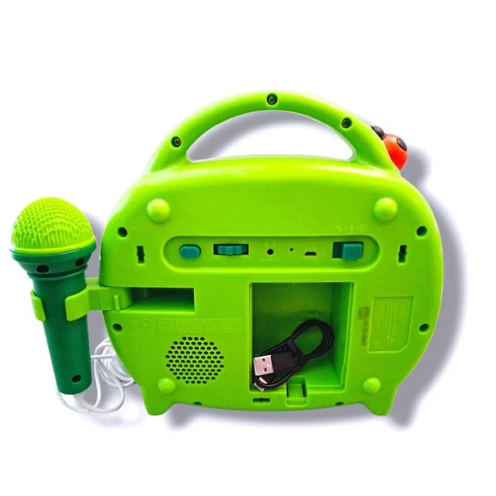 Cocomelon Kids Karaoke Machine w/ Microphone Bluetooth USB MP3 24 Songs Included